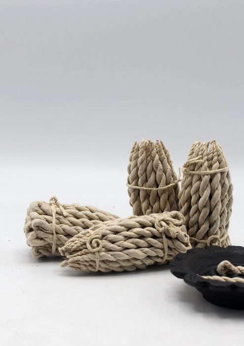 Bhoomithan Rope Incense with Spiral Clay Incense Burner