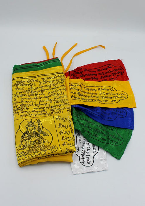 Tibetan Vertical Silk Prayer Flags