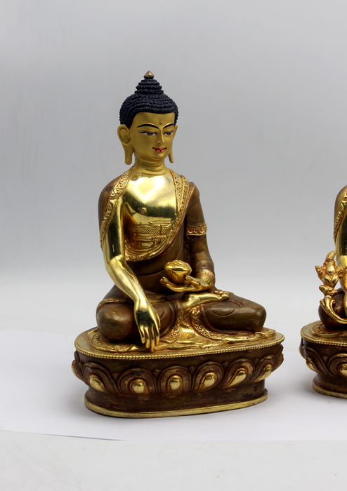 Fine Arts  24 K Gold Sacred Medicine Buddha  Set