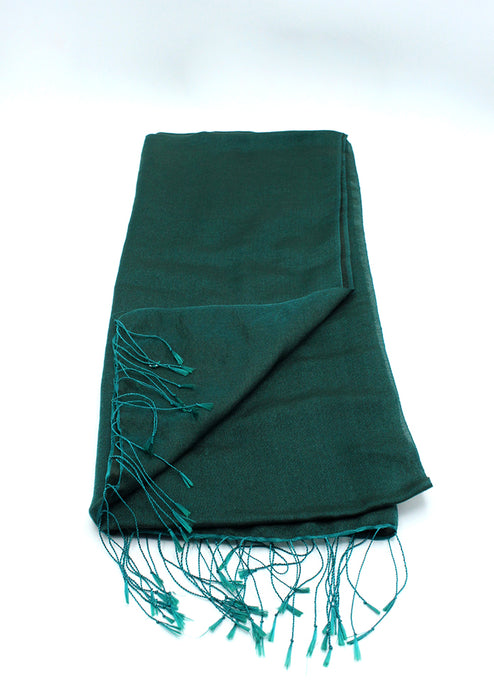 Forest Green Water Pashmina Shawl