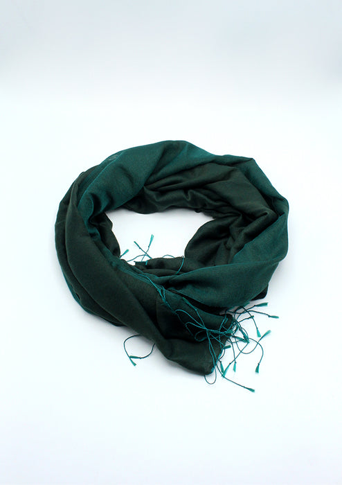 Forest Green Water Pashmina Shawl