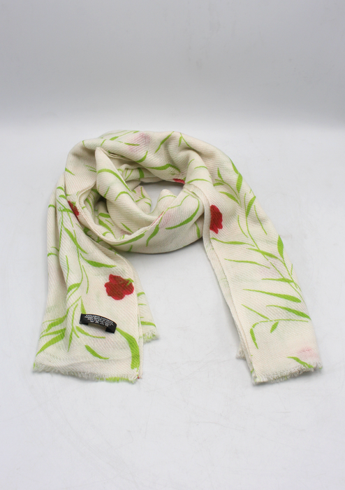 Cashmere Green Floral Print Shawl