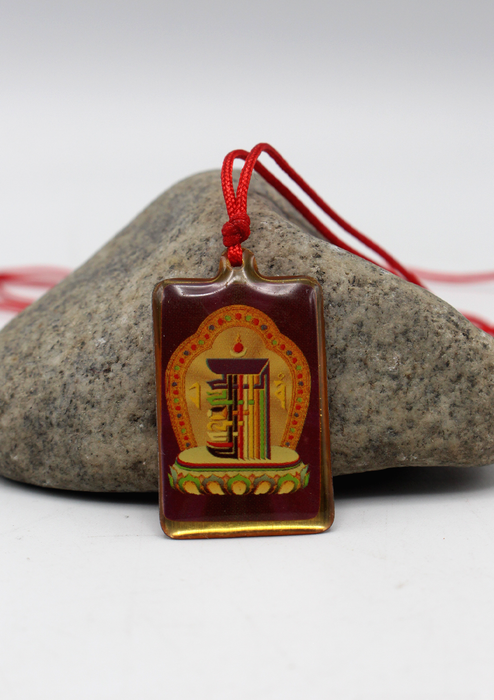 Kalachakra Symbol Printed Buddhist Pendant