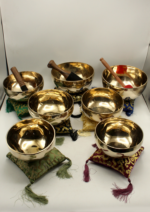 Seven Chakra Singing Bowls Set