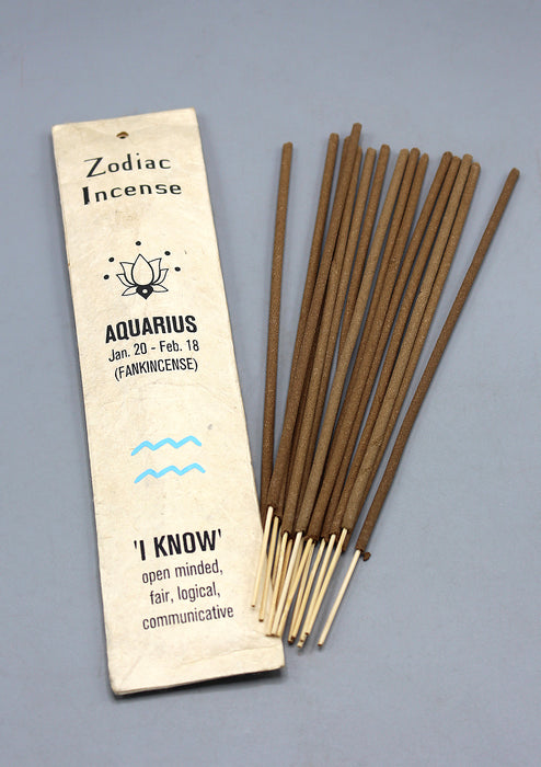 Frankincense Aquarius Zodiac Incense
