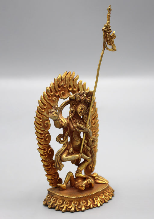 Goldplated Dancing Vajrayogini Statue - nepacrafts