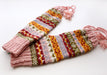 Light Pink Multicolor Hand Knitted Winter Legwarmers - nepacrafts
