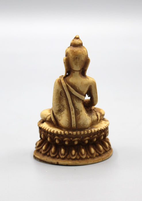 Double Lotus Seated Amitabha Buddha Resin Statue