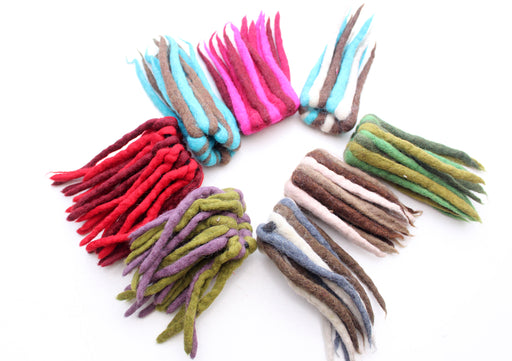 Merino Wool Felt Colorful Urchin Head Band - nepacrafts