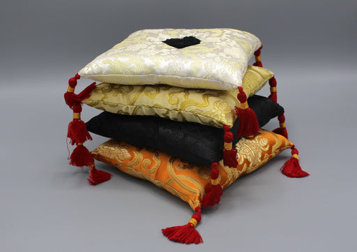 Embroidered Square Pillows for Singing Bowls - nepacrafts