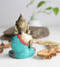 Healing Medicine Buddha Brass Statue Adorning a jeweled Robe 3" - nepacrafts