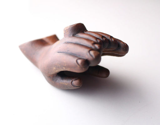 Offering Hands Clay Incense Burners - nepacrafts