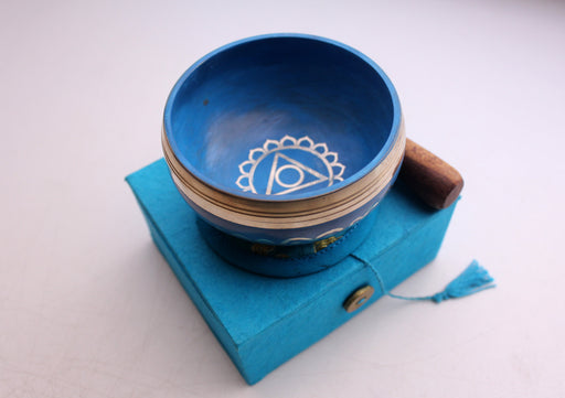 Throat Chakra Singing Bowl Gift Set - nepacrafts