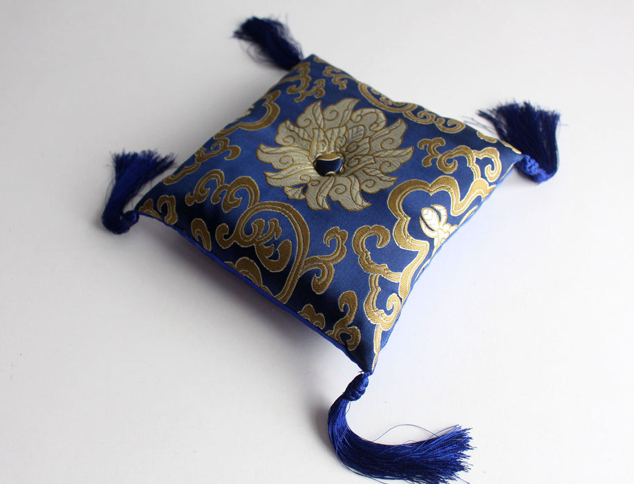 Lotus Singing Bowl Cushion, Handmade - nepacrafts