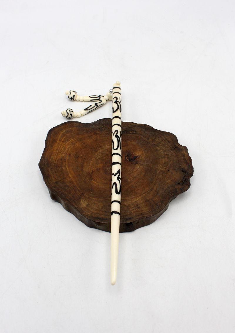 Yak Bone Hair Sticks Clip