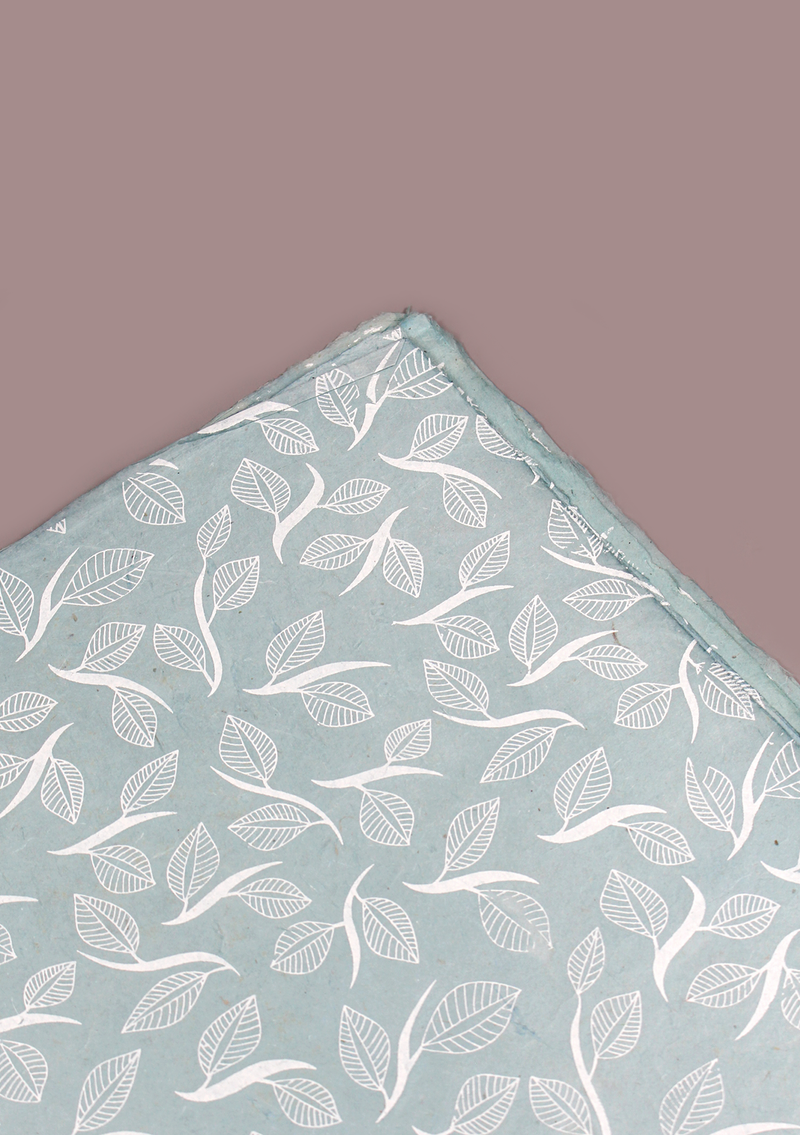 Leaves Printed Lokta Paper Gift Wrap
