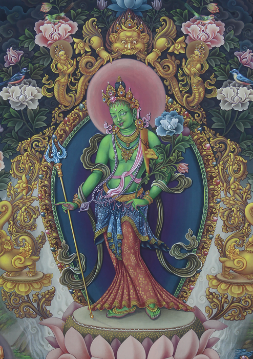 Harihara Lokeshvara  Newari Paubha Print