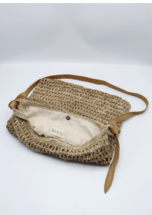 "JHOLI" Hemp Crossbody Bag with lining