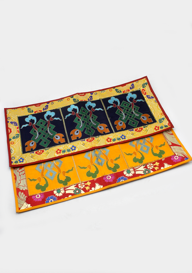 Eternal Knot Altar Cloth with Brocade