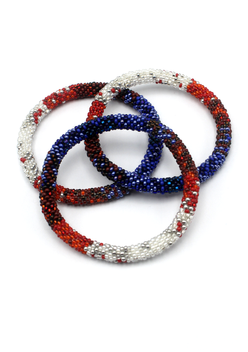 Captain America Roll on Beads Bracelet