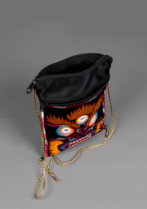 Embroidered Mahakala Travel Pouch Bag