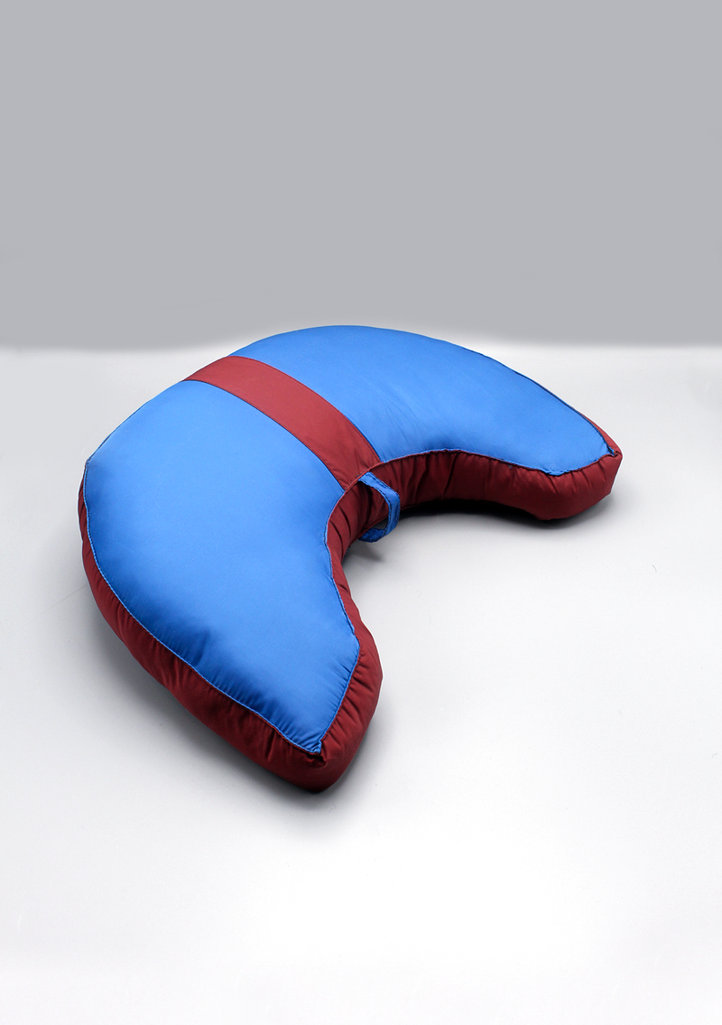 Blue Crescent Comfort Meditation Cushion