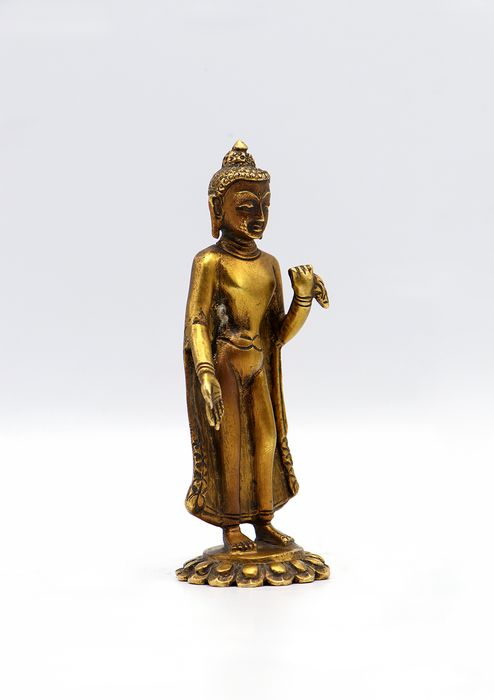 Antique Finishing Buddha Dipankar Statue 5"H