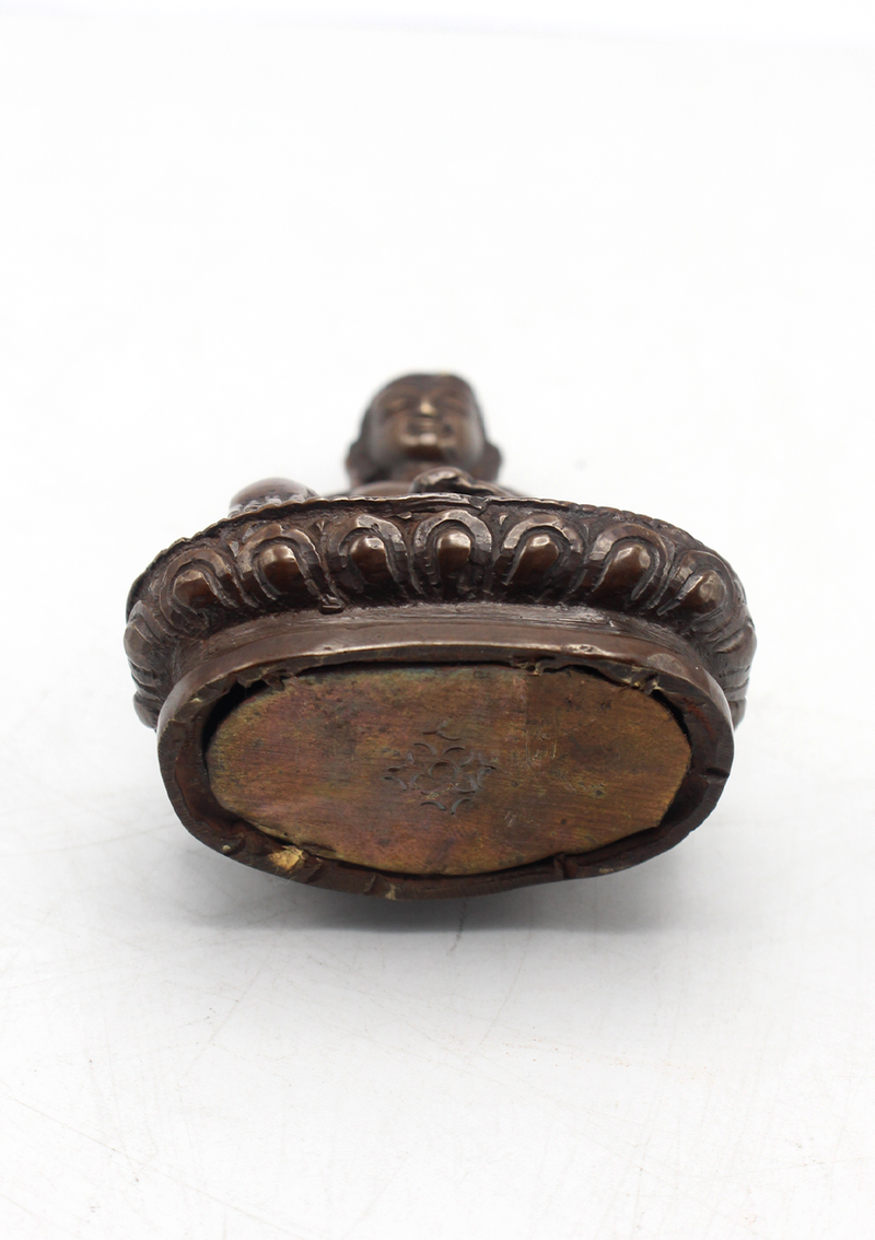 Copper Mini Shakyamuni Buddha Statue 3" H
