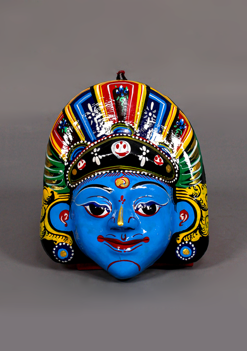 Handpainted Maheshwari Paper Mache Hanging Mask
