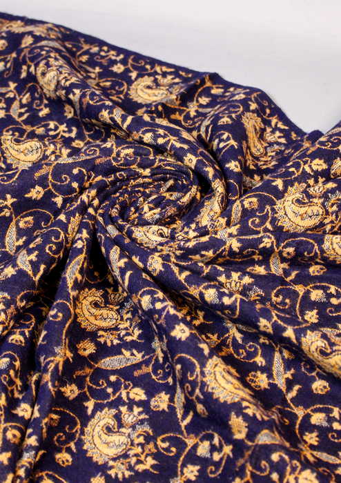 Handloomed Mayur Pattern Woolen Shawl