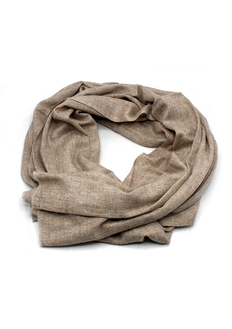 Gray Mix Wool Cashmere Shawl
