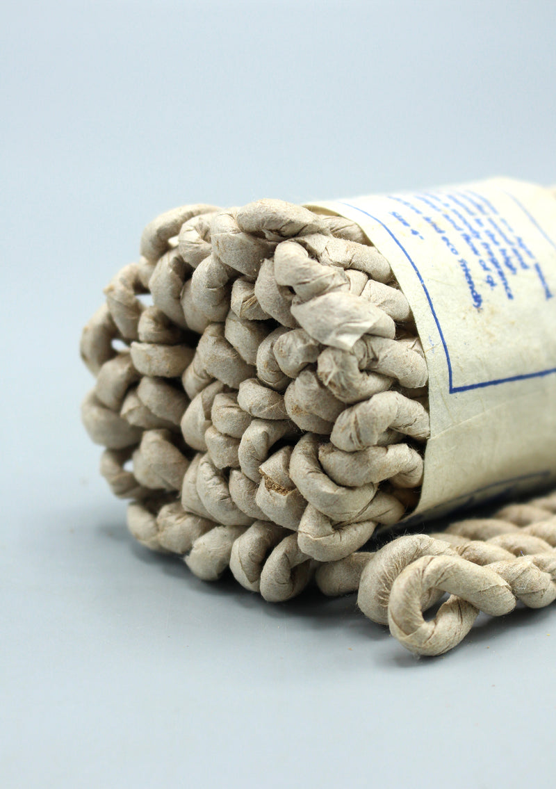 Handmade 2 Bundle of Agarwood Rope Incense with Ceramic Burner