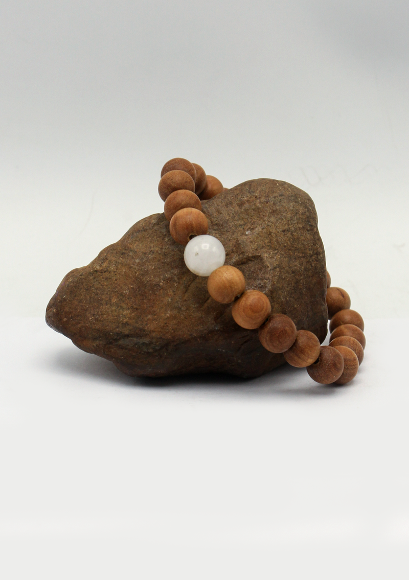Seven Chakra Sandalwood Mala Bracelet