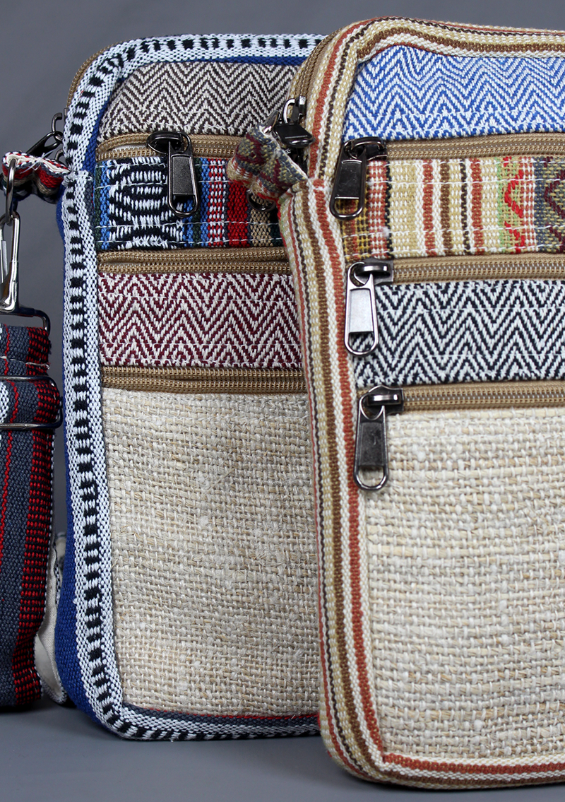 Hemp  Travel Passport Cross-Body Bag