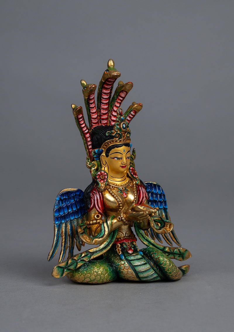 Handpainted Gold Plated Nagakanya Statue
