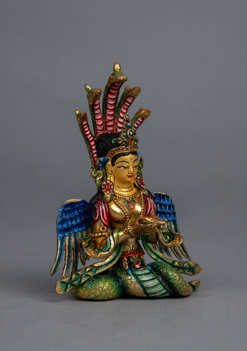 Handpainted Gold Plated Nagakanya Statue