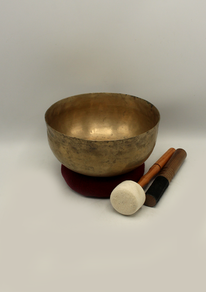 Tibetan Ultabati Sound Healing Old  Singing Bowl 8"