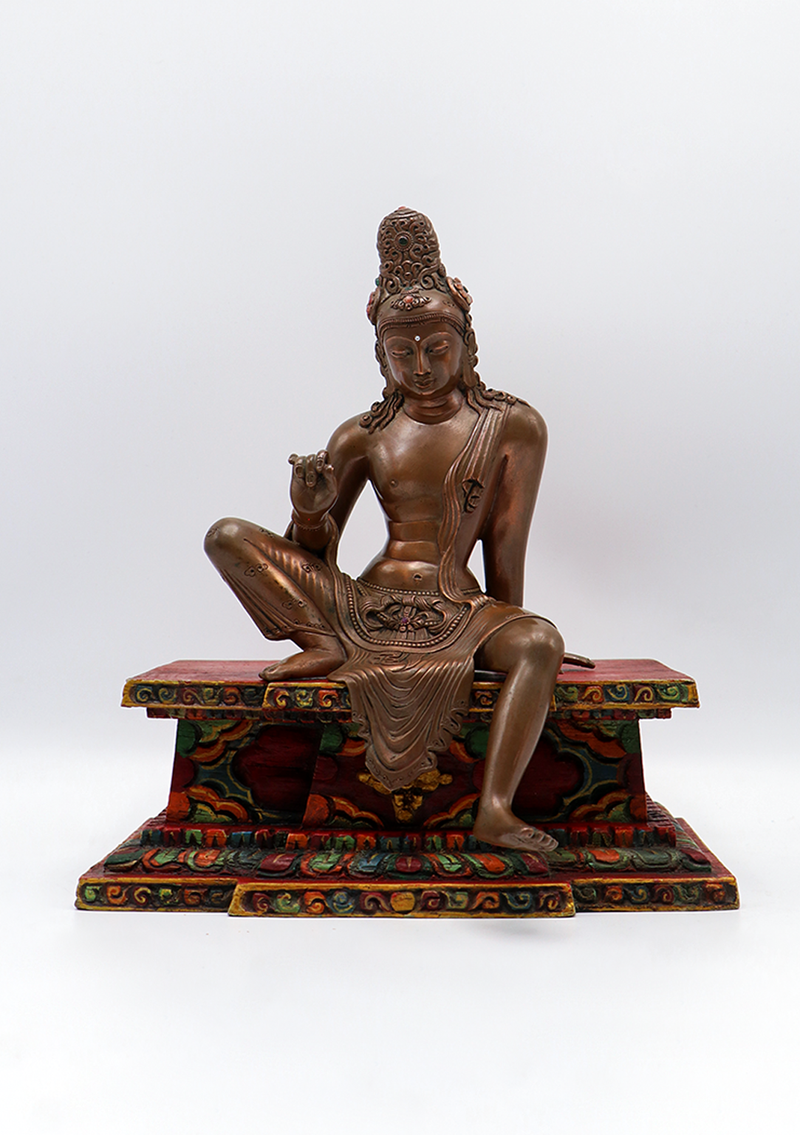 Mastercraft Copper Bodhisattva Avalokiteshvara Newar Art Statue