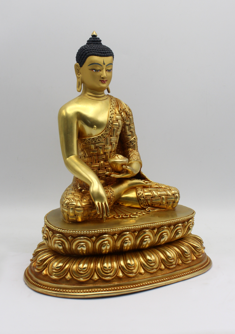Masterpiece 24 K Gold Shakyamuni Buddha Statue
