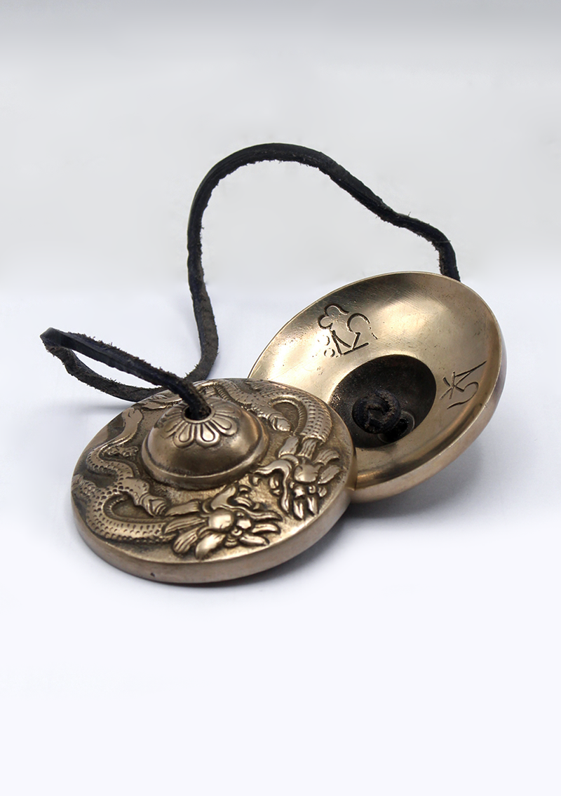 Handcrafted Dragon  Fine Quality Tingsha Cymbals