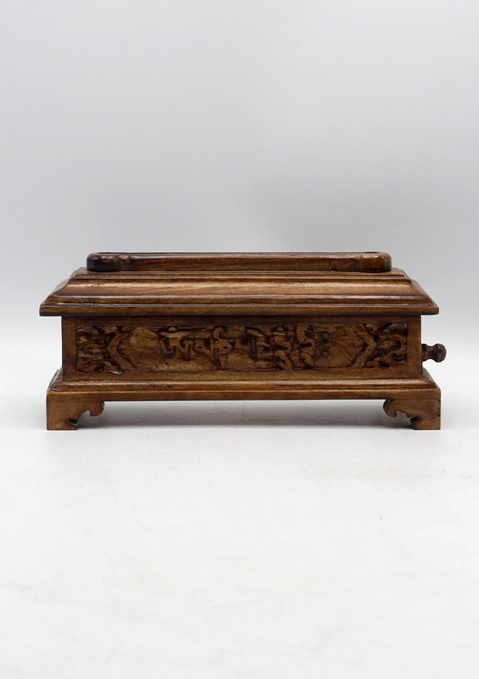 Om Mani Crafted Wooden Incense Burner