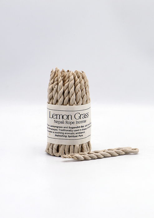 Handcrafted Artisanal Lemon Grass Nepali Rope Incense