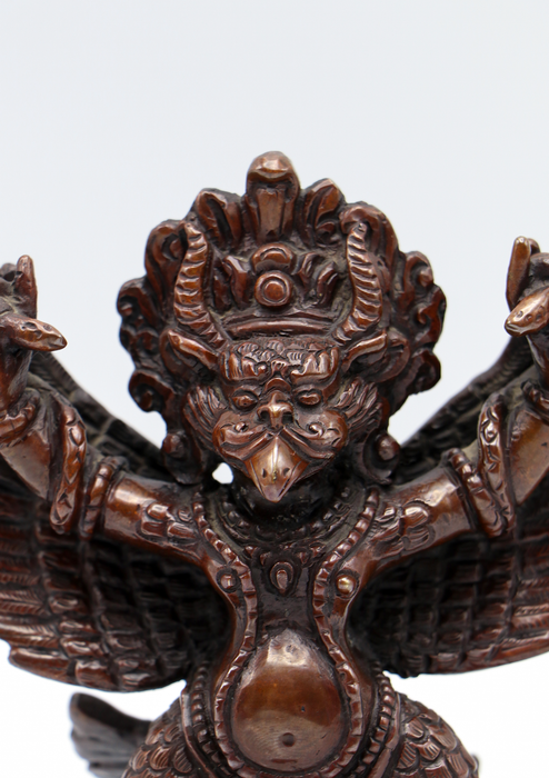 Copper Garuda Statue 5.5"H