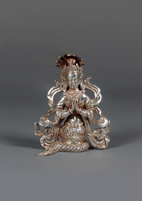 Sterling Silver 925 Nag Kanya Statue 9 cm