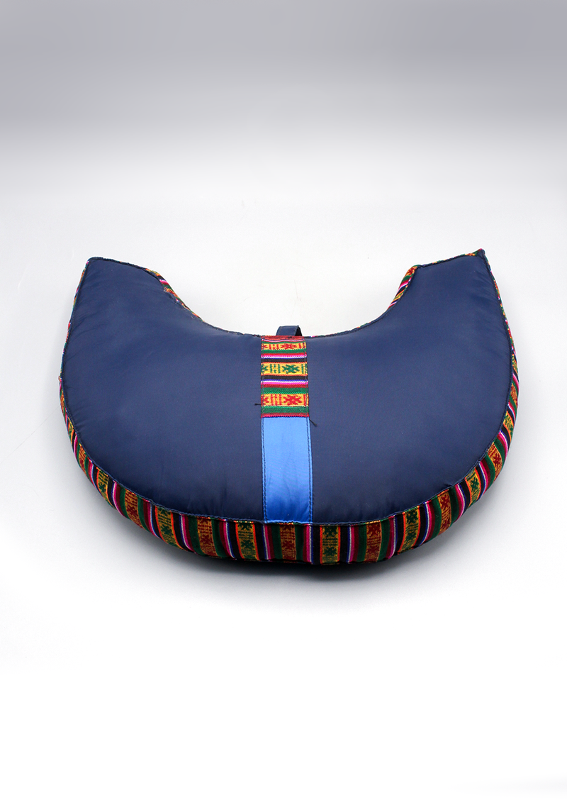Gheri Border Crescent Comfort Meditation Cushion