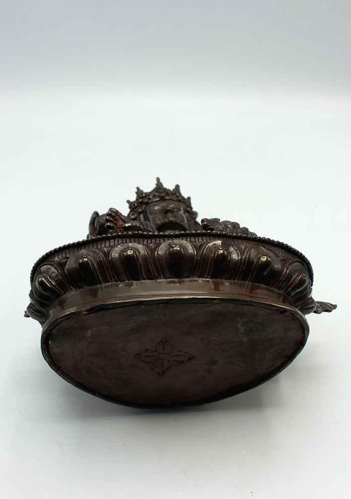 Kubera Oxydized Copper Fine Quality Jambhala Statue