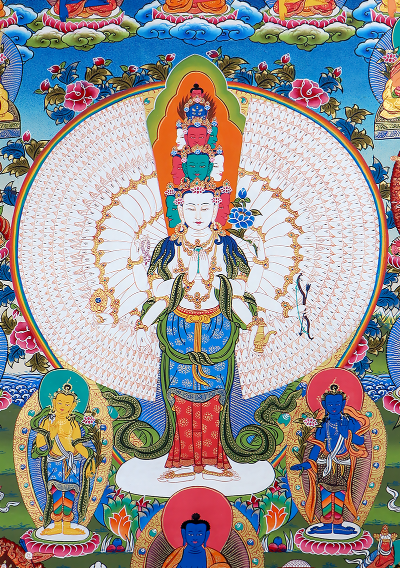 Thousand Arms Avalokiteshvara Thangka Painting