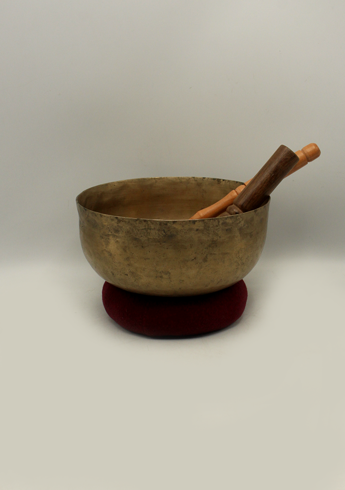 Tibetan Ultabati Sound Healing Old  Singing Bowl 8"