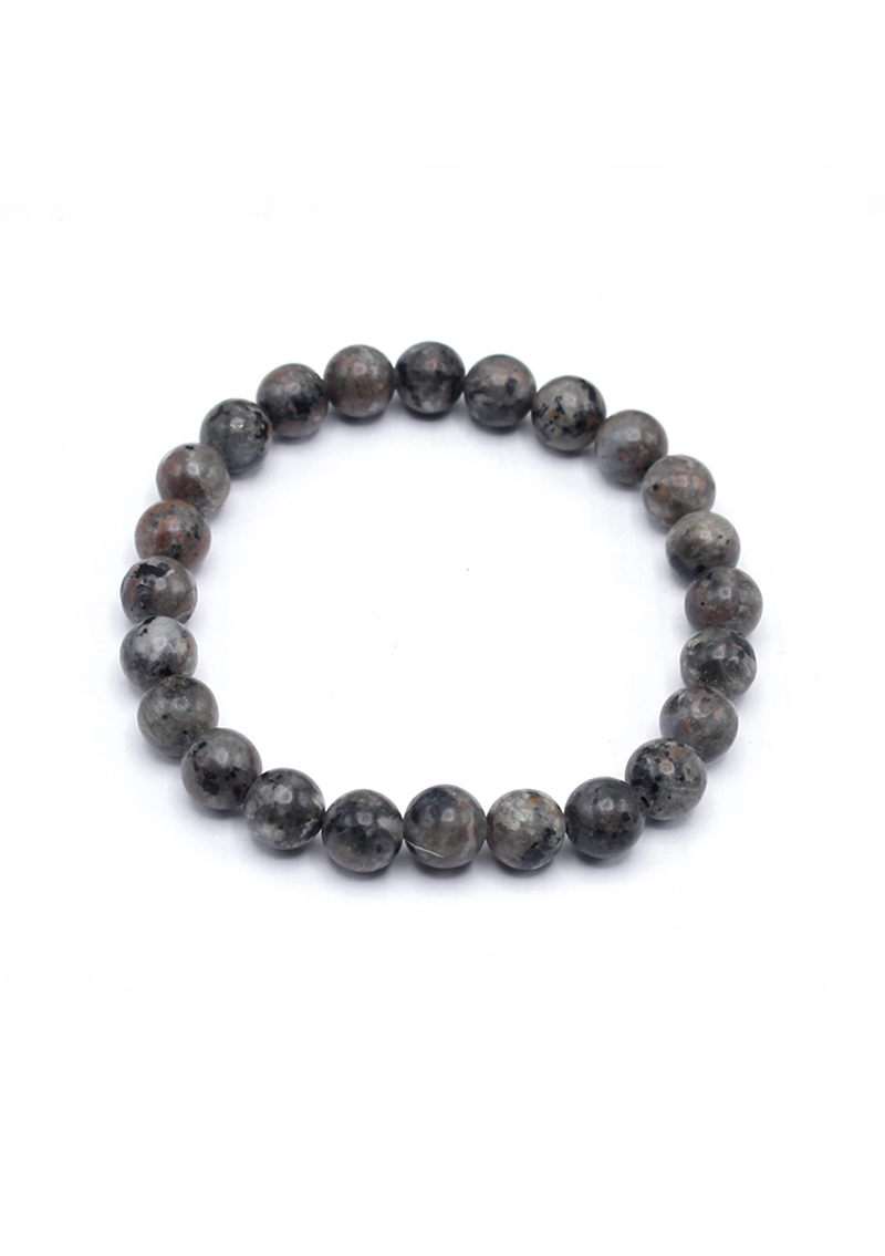 Grey-Black Beads Wrist Bracelet
