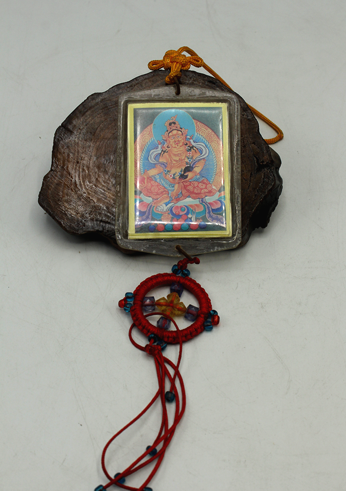 Guru Zambala Tibetan Diety Dharma Car Hanging — NepaCrafts Product